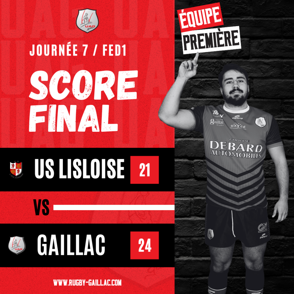 resultat match l'isle-jourdain gaillac dimanche 3 novembre 2024