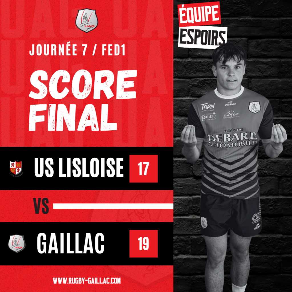 resultat match l'isle-jourdain gaillac dimanche 3 novembre 2024